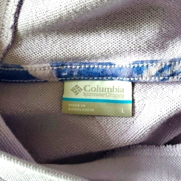 Columbia Womens French Terry Hoodie in Purple size Large - Picture 9 of 9